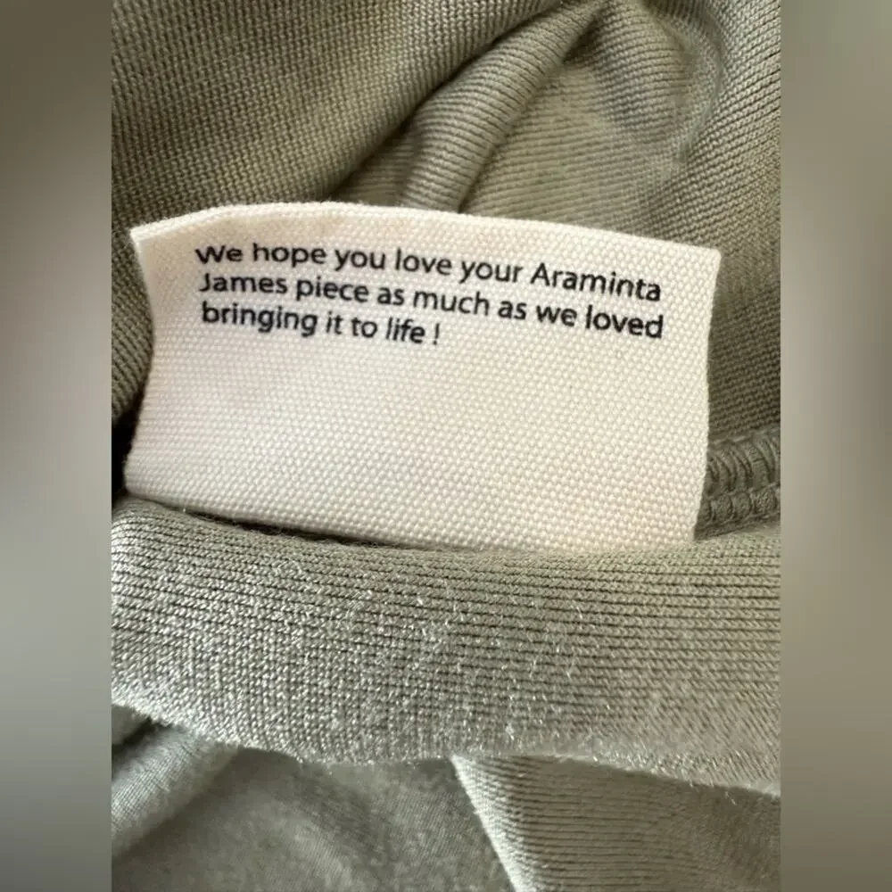 NWT Free People Araminta James Velour Crop Hoodie Khaki Green Size Small - Picture 9 of 12